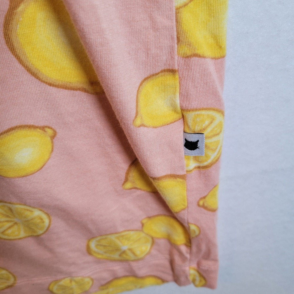The Cat's Pajamas Womens Lemon Pima Cotton Modal Tank Nightgown Size Medium Pink - Picture 5 of 8